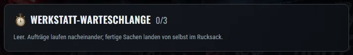 Die Warteschlange der Werkstatt: was gerade entsteht und wie lange es noch dauert.