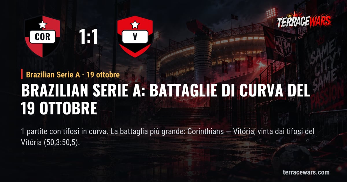 Brazilian Serie A: battaglie di curva del 19 ottobre