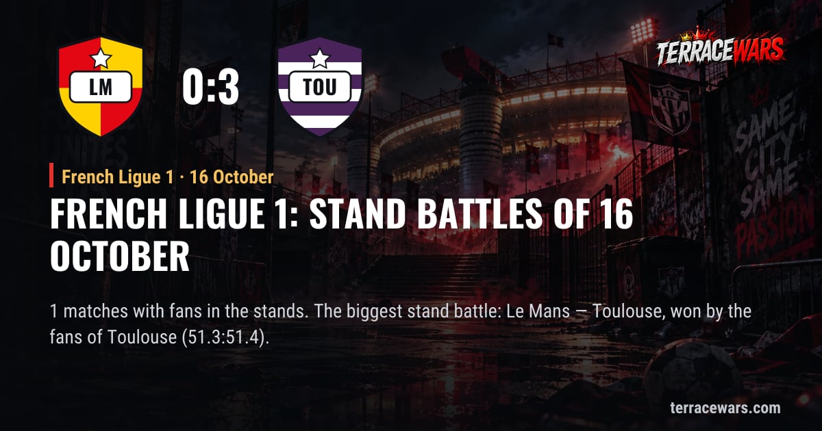 French Ligue 1: stand battles of 16 October