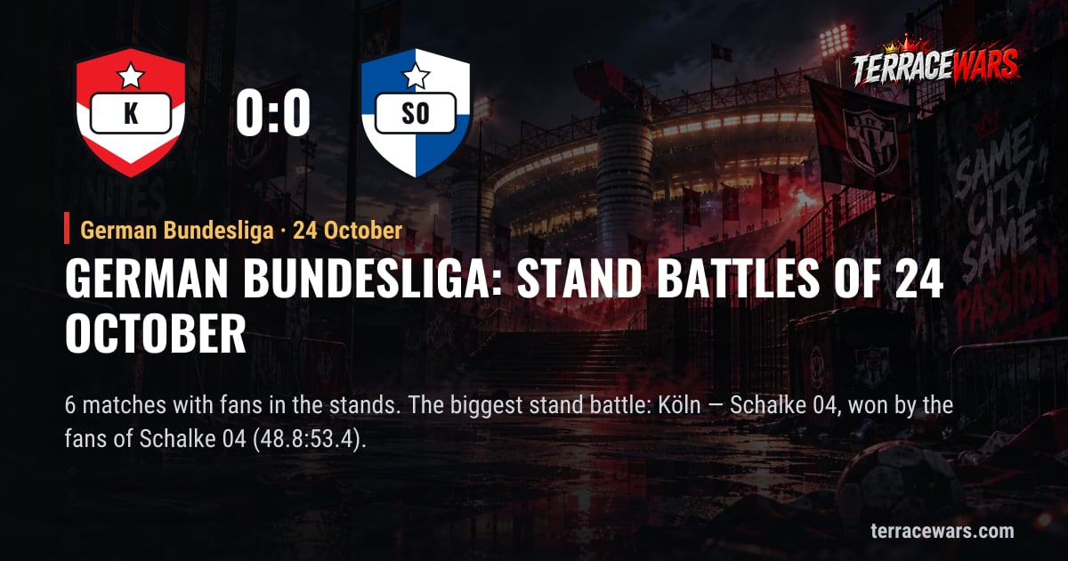 German Bundesliga: stand battles of 24 October