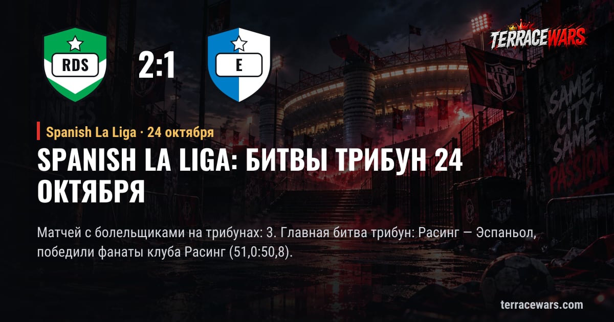 Spanish La Liga: битвы трибун 24 октября