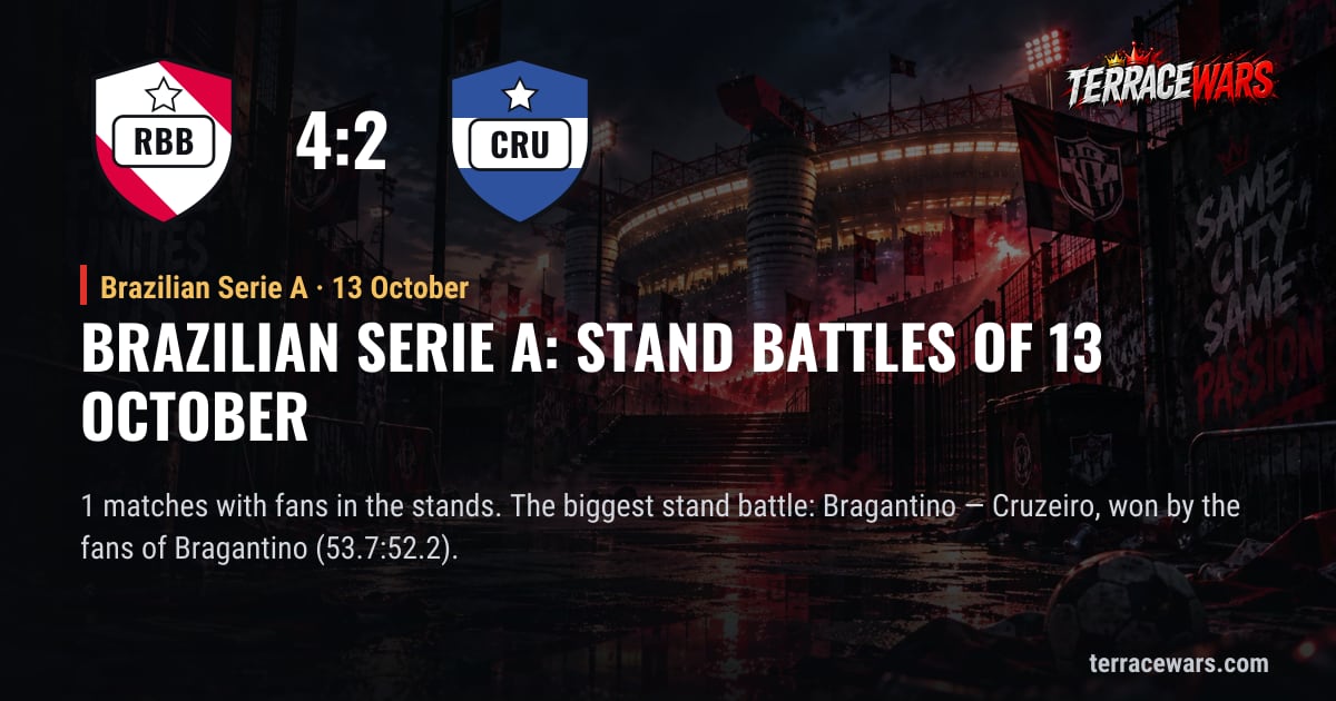 Brazilian Serie A: stand battles of 13 October