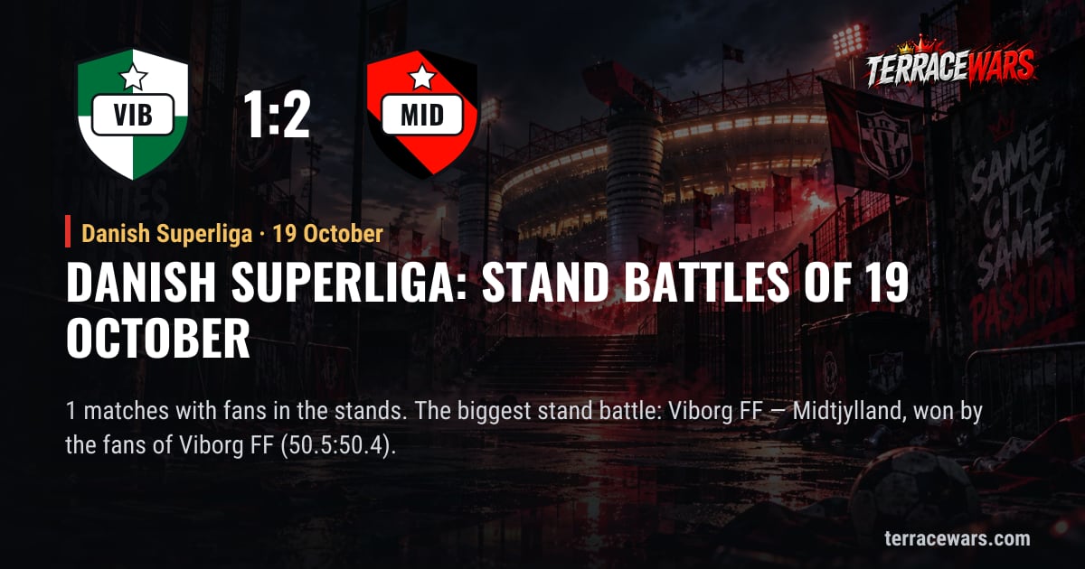 Danish Superliga: stand battles of 19 October